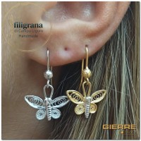 F0010/G Orecchini  farfallina pendenti